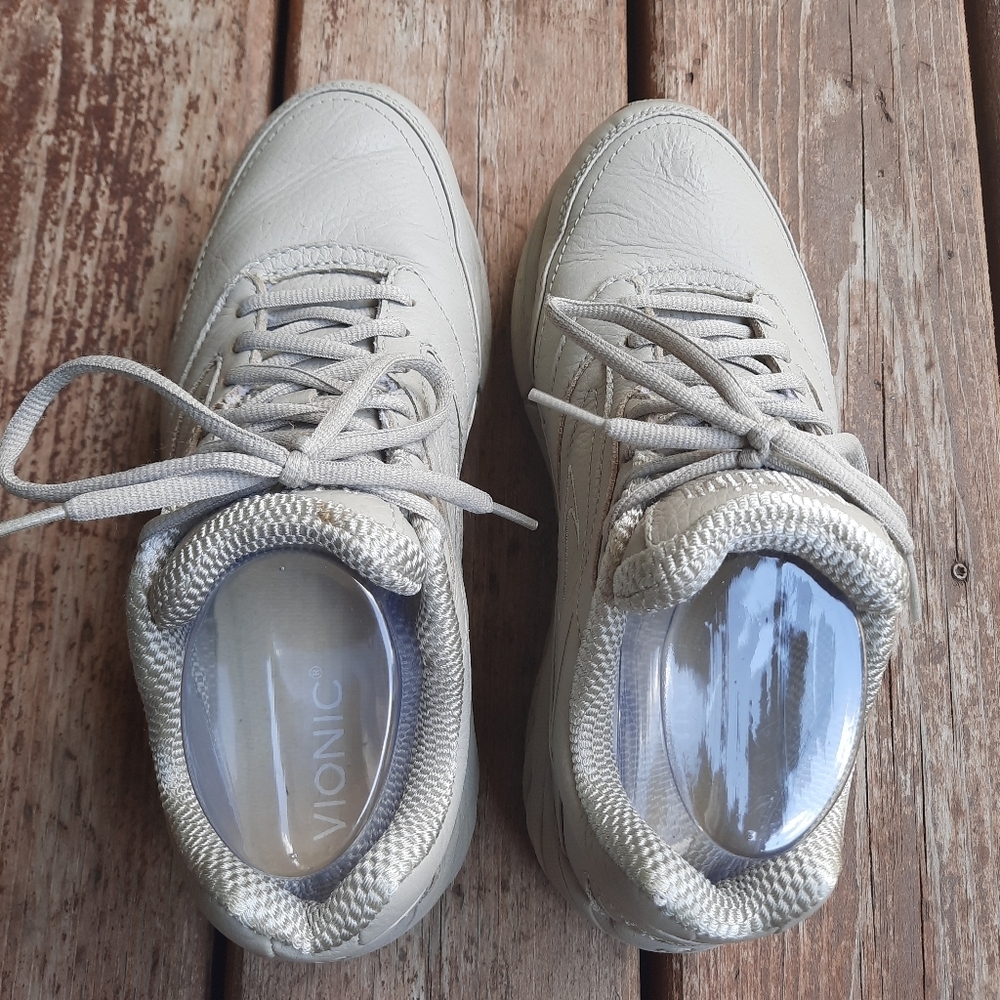 Brooks Addiction Walking Shoes Bone Leather Orthopedic Comfort Shoes Size 9 Wide - Picture 10 of 15